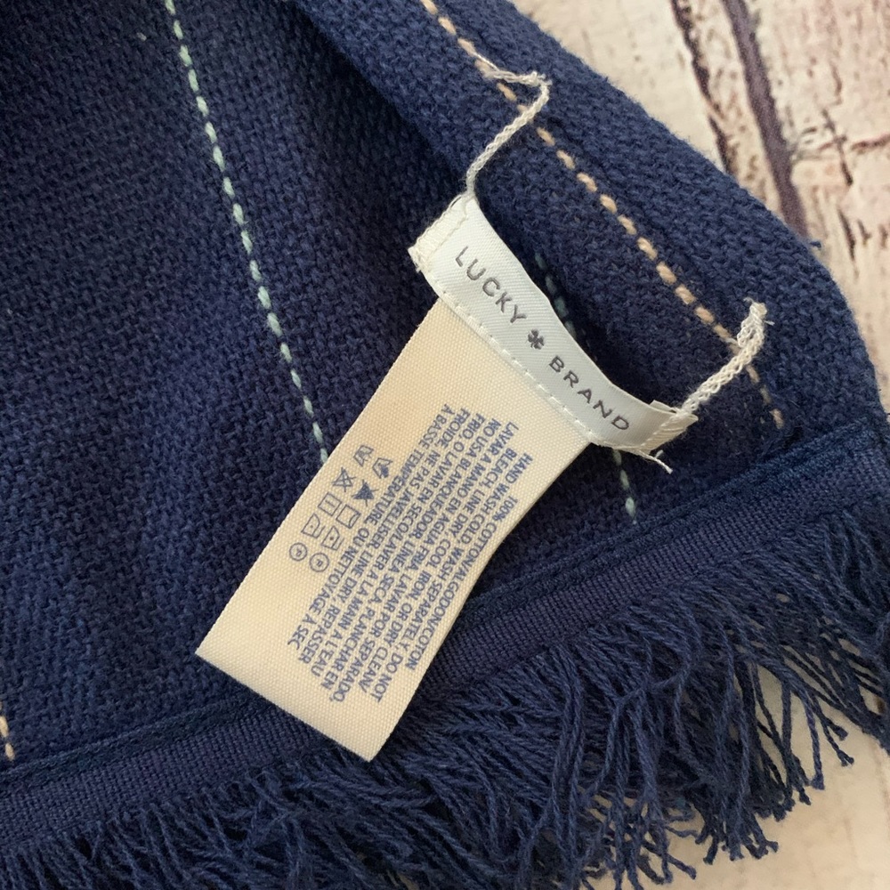 Lucky brand belted Aztec fringe kimono jacket vest - Picture 2 of 5